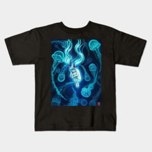 Jellyfish Swim Kids T-Shirt